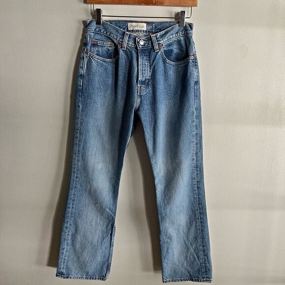 Vintage GAP Boot Cut Jeans 6 Ankle High Rise 90s Y2K Minimalist Denim - Picture 2 of 12